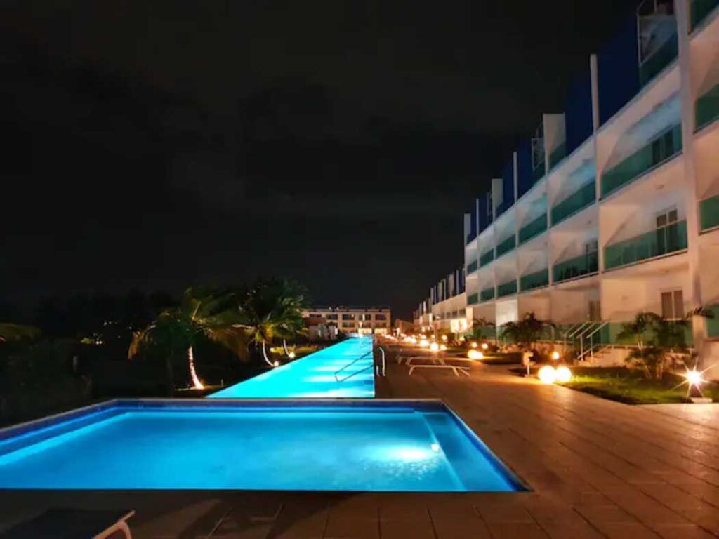 Cana Rock 2BR condo infinity pool + beach:
