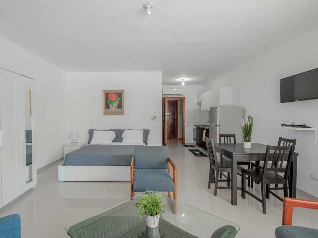 Ocean front 1-bedroom rental unit with pool